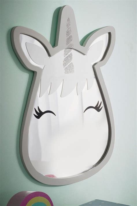 next unicorn shaped mirror white unicorn bedroom decor decorative accessories home decor