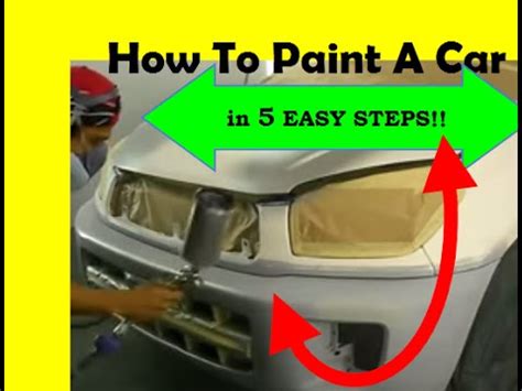 Then you will spend many hours wet sanding your car again and again, until it has the proper surface for new paint to adhere to. "How To Paint A Car In 5 Easy Steps" - YouTube