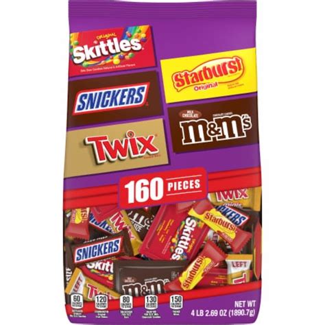 Mandms Milk Chocolate Skittles Snickers Starburst And Twix Halloween Candy