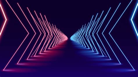 abstract neon lights animated vj loop background video glowing lines no copyright motion vj