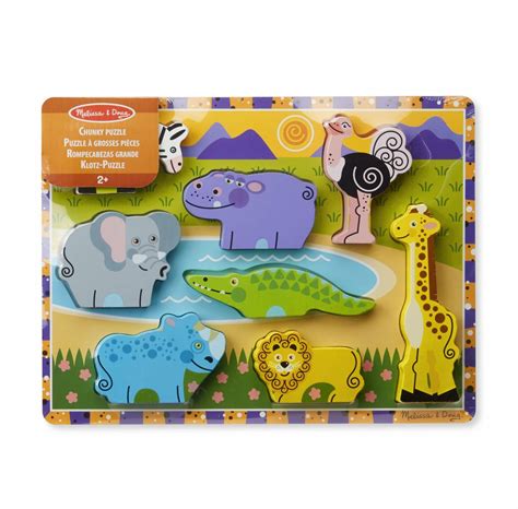 Melissa And Doug Chunky Puzzle Safari Animals The Toy Shop