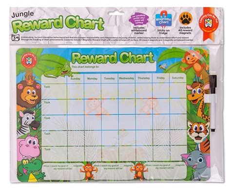 Magnetic Reward Chart Jungle Educational Resources And Supplies