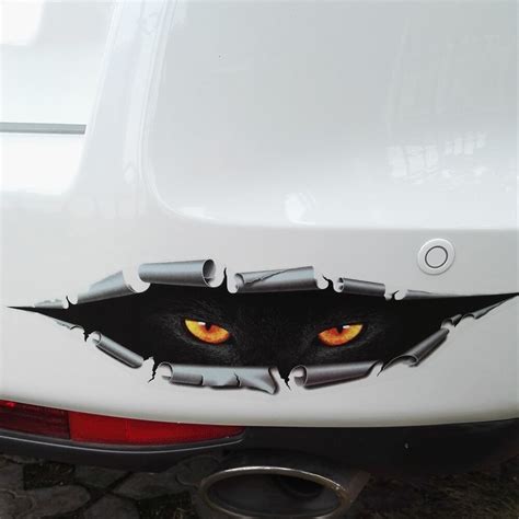 Funny 3d Peeking Car Van Bumper Window Vinyl Sticker Decal Accessories
