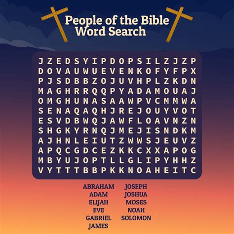 Bible Word Search For Kids Printable Word Search Printable Word