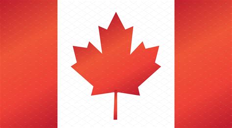 Canada Flag, Flag of Canada vector | Illustrator Graphics ~ Creative Market