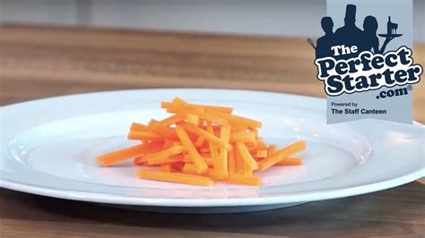 If desired, sprinkle with thyme. How to cut carrot julienne - YouTube