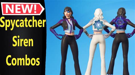 Spycatcher Siren Skin Combos In Fortnite Before You Buy Agency Renegades Pack Youtube