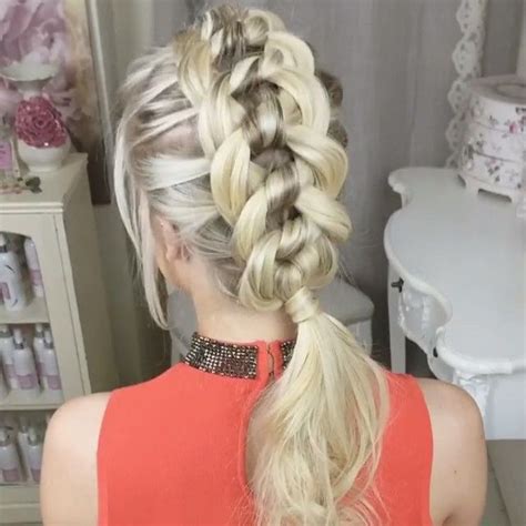 This diy hairstyle will allow you to care for your hair while you maintain a great look. The Four Strand Knot Braid ️ By:@sweethearts_hair_design ...