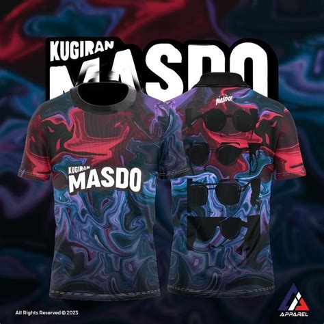 Jersey Kugiran Masdo 2023 Baju Tshirt Lelaki Thailand Viral Tiktok Jersey Ootd Collar Full