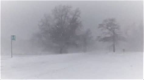Lake Effect Snowstorm Triggers Blizzard Conditions