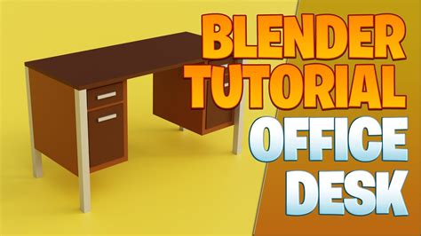 Office Desk Blender Tutorial Youtube