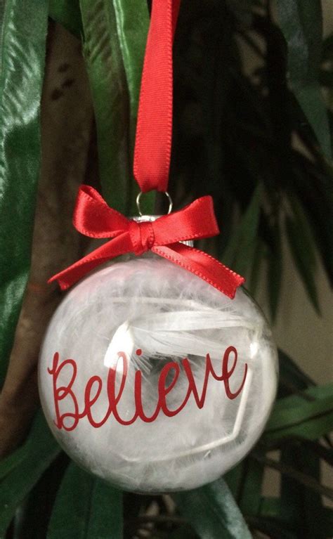Believe Ornament Glass Christmas Ornament Believe T Ideas