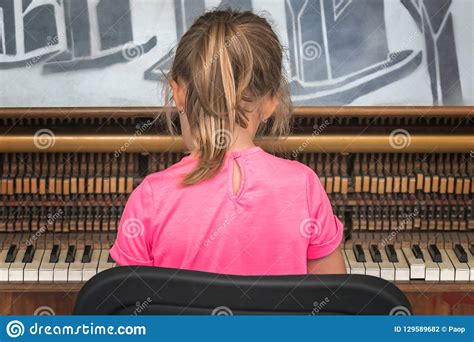 Young Girl Playing On The Piano Stock Photo Image Of Hands Classic
