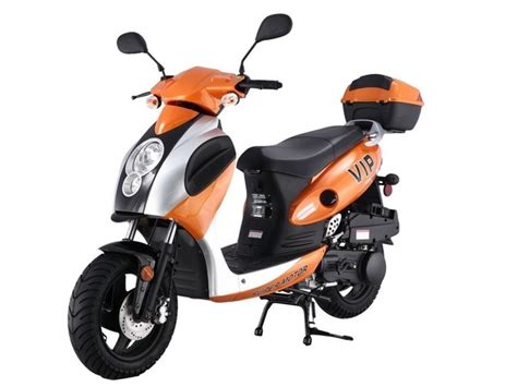 This electric scooter features that classic moped design. Tao Tao 150cc PMX Scooter
