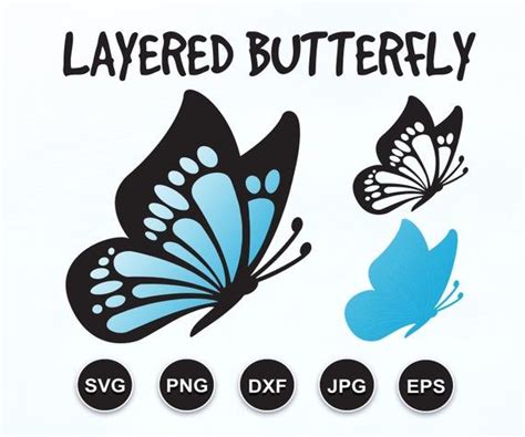 Butterfly Svg Butterfly Svg File Layered Butterfly Svg Etsy