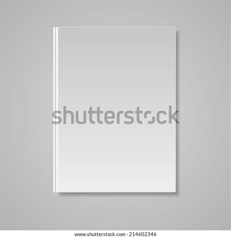 Blank Book Cover Template Book Isolated Stock Vector Royalty Free