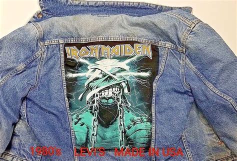 These collect info about your. IRON MAIDEN Levi's Jacket Heavy Metal Denim Size 44 Lined ...