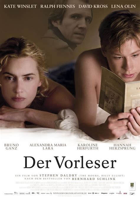 The reader is a 2008 romantic drama film directed by stephen daldry and written by david hare, based on the 1995 german novel of the same name by bernhard schlink. Der Vorleser (The Reader) | Der vorleser, Vorleser, Kate ...