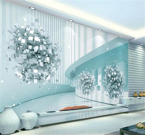 Beibehang Custom Wallpaper 3d Space Future Technology Sense Abstract