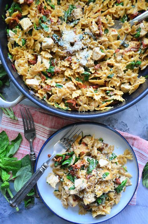 There was plenty to go over a side of pasta. One Pot Creamy Smoked Sun Dried Tomato Pasta with Chicken ...