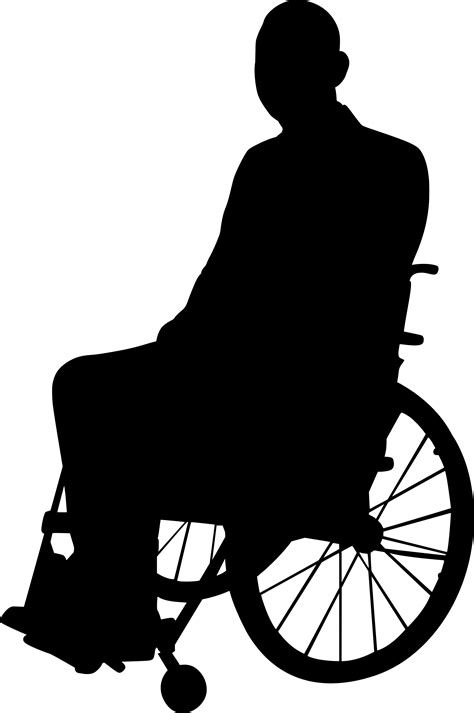 Handicap Disabled Wheelchair Silhouette Png Transparent Onlygfx The