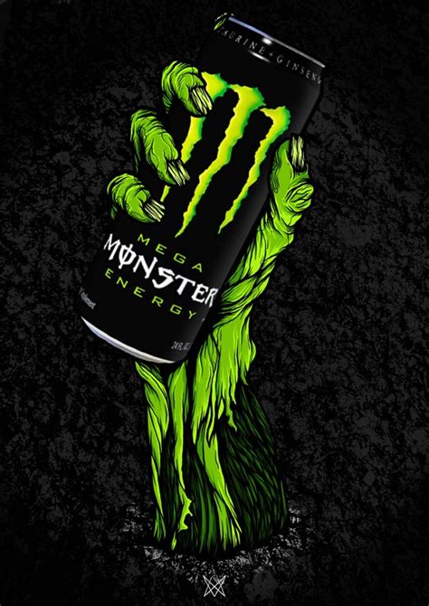 Brands And Labels On Behance Monster Energy Drink Monster Energy