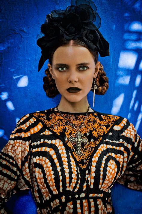 Imogen Morris Clarke Dons Folklore Style For Marie Claire Us October 2012 Marie Claire Beauty