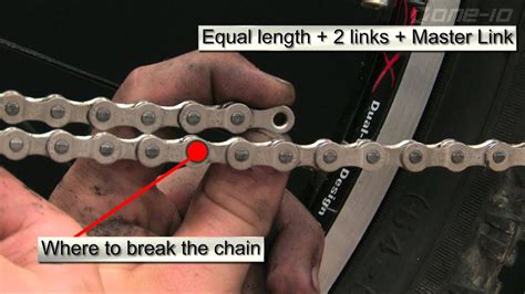 The chain should easily make this shift, and have two slight bends at each pulley. Measuring and Installing a Mountain Bike Chain - YouTube