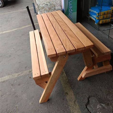 The #glasstable folds up to save space on your #deck. How to build a one-piece folding picnic table out of 2x4 ...