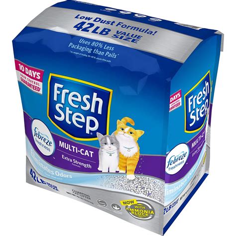 Fresh Step Scented Litter With The Power Of Febreze Clumping Multi Cat
