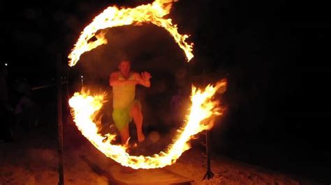 Jamie Jumping Thru Flaming Hoop Youtube