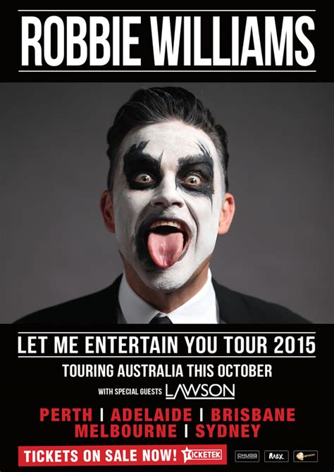 Robbie Williams Let Me Entertain You Tour 2015 Concerts Wiki Fandom