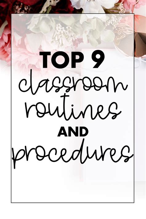 Time management is the process of planning and controlling how much time to spend on. Top 9 Classroom Routines and Procedures, Number 3 is a ...