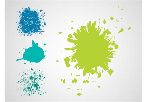 Watercolor Smears And Ink Splatter Clipart Set Svg File Download Free