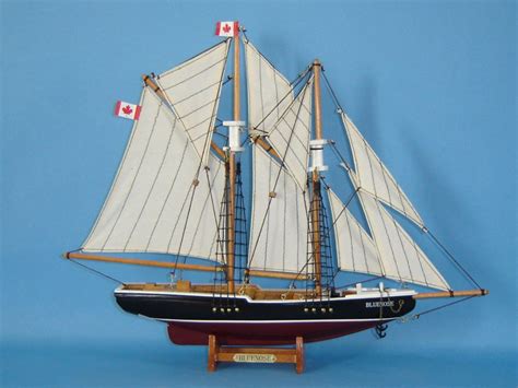 Buy Wooden Bluenose Model Sailboat Decoration 17in Model Ships