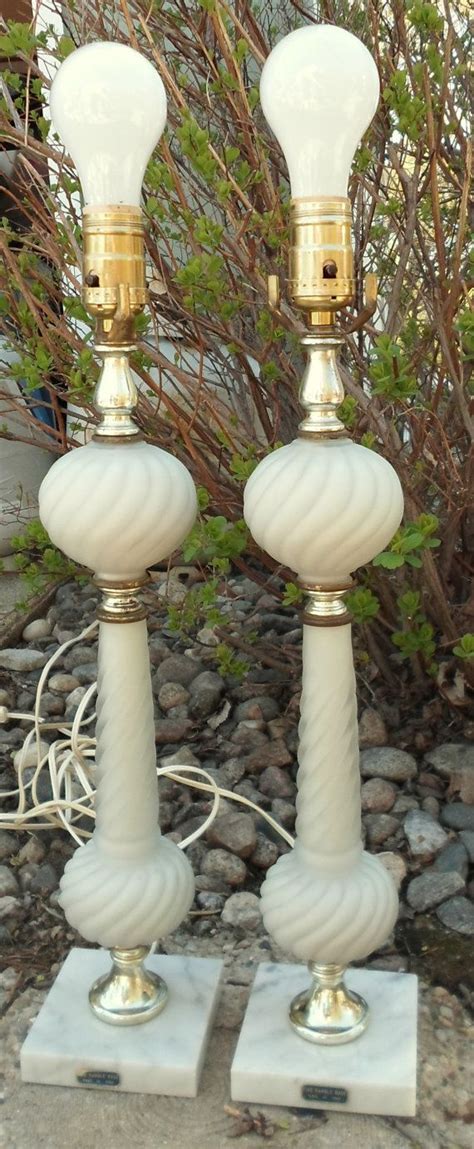 Best nightstand lamps can send a perfect mood for your bedrooms, and chief elements to spice up your decor. Vintage Lamp Set Frosted Gray Glass With by ...
