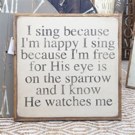 2x2 I Sing Because I Am Happy By Theshedinteriors On Etsy
