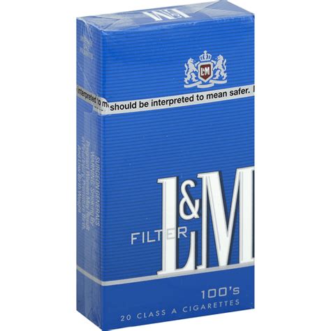 L And M Cigarettes Filter Blue Pack 100s Cigarettes Needlers