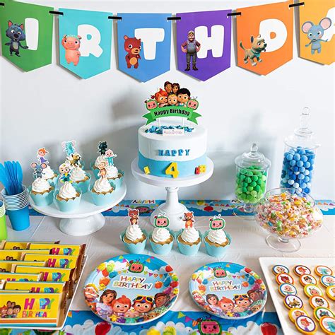 Cocomelon Birthday Party Supplies125pcs Birthday Party Etsy