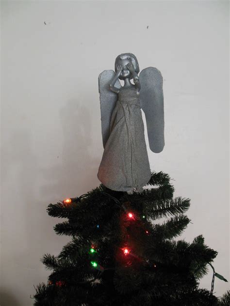 Doctor Who Weeping Angel Christmas Tree Topper By Lameasaurus