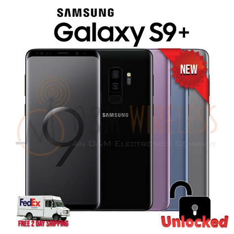 New Samsung Galaxy S9 Plus Black Purple Blue 🔓factory Unlocked All