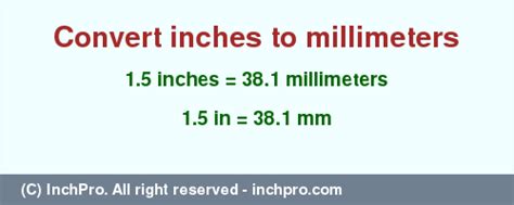 210 mm = 21 cm. 1.5 inches in mm - Convert 1.5 inches to millimeters ...