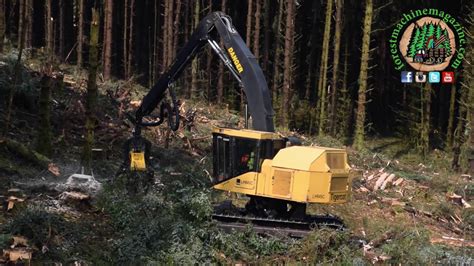 Ponsse H8 Tigercat Harvesting Sitka Spruce YouTube