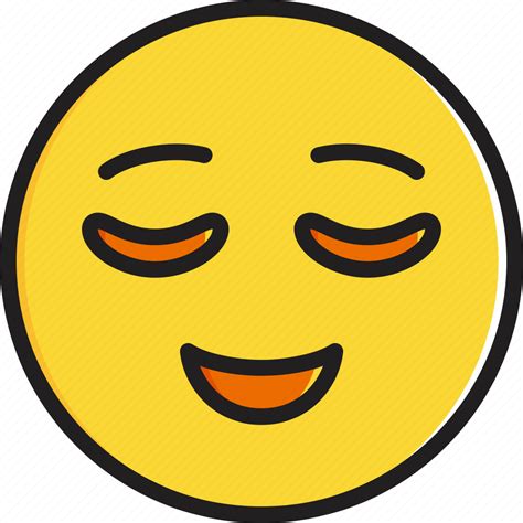 Emoticon Face Relieved Smiley Icon Download On Iconfinder