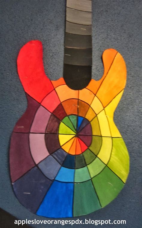 Mrs Art Teacher Complex Color Wheels And Guitars Color Wheel Art