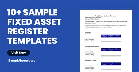 Free 10 Fixed Asset Register Samples And Templates In Pdf Ms Word