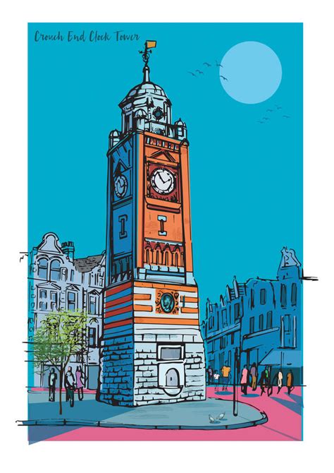 Crouch End London A3 Print By Rocket 68