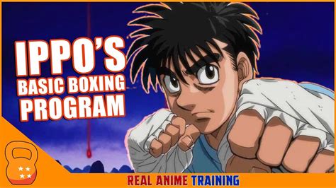 Ippo S Basic Boxing Training Hajime No Ippo First Steps Program Real Anime Training Youtube
