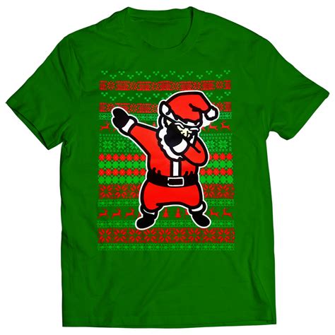 Dabbing Santa Ugly Christmas Kids T Shirt