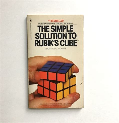 Vintage Rubiks Cube Book The Simple Solution To Etsy